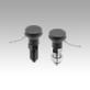 Indexing plungers steel or stainless steel with plastic mushroom grip and status sensor, hardwired