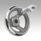 Handwheels DIN 950 grey cast iron, with revolving grip